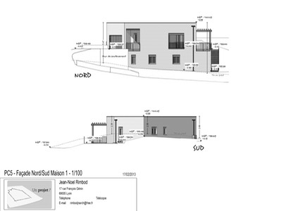 PC5 - Façade NordSud Maison 1 - 1100_DIN A3
