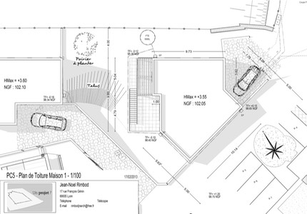 PC5 - Plan de Toiture Maison 1 - 1100_