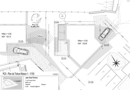 PC5 - Plan de Toiture Maison 1 - 1100_